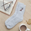 Dog Walker Socks ­ Liver & White Springer Spaniel