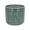 Green Protea Stoneware Pot Cover Medium