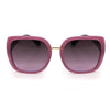 Recycled Oversize Sunglasses In Opaque Pink