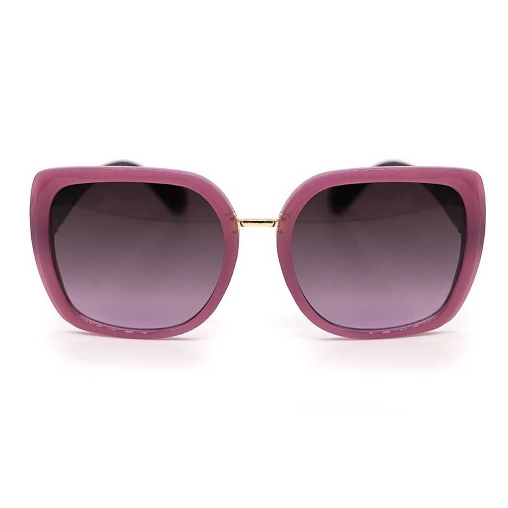 Recycled Oversize Sunglasses In Opaque Pink