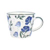 Navy Sweetpea Stoneware Mug