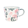 Pink Sweetpea Stoneware Mug