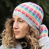 Rainbow Hearts Beanie Hat