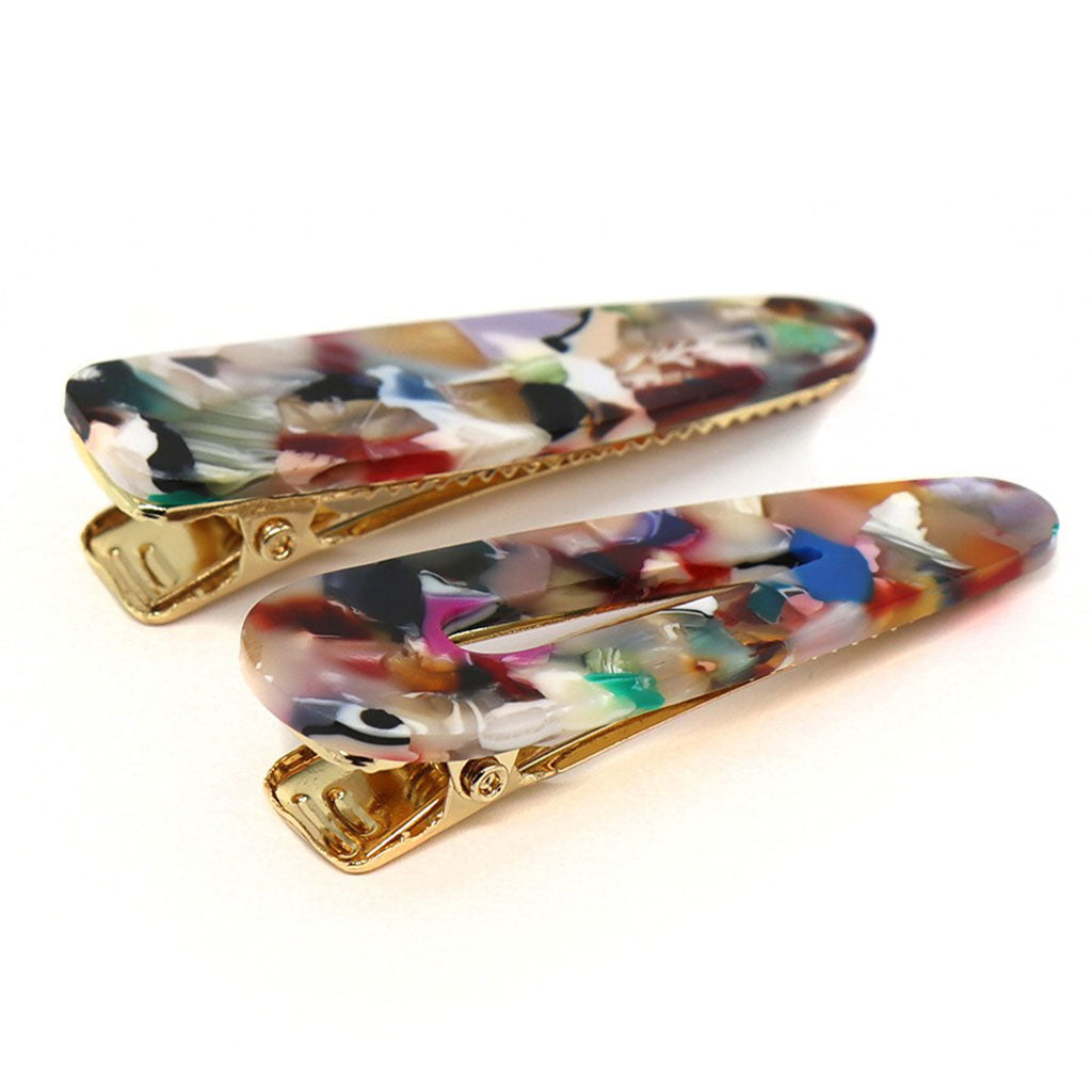 Multicolour Mix Acrylic Hair Slides