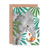 Elephant & Squirrel Greeting Card