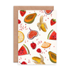 Fruit Pattern Greeting Card