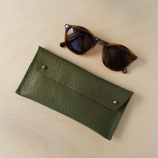 Leather Eyewear Cases & Holders Case - Pine Green