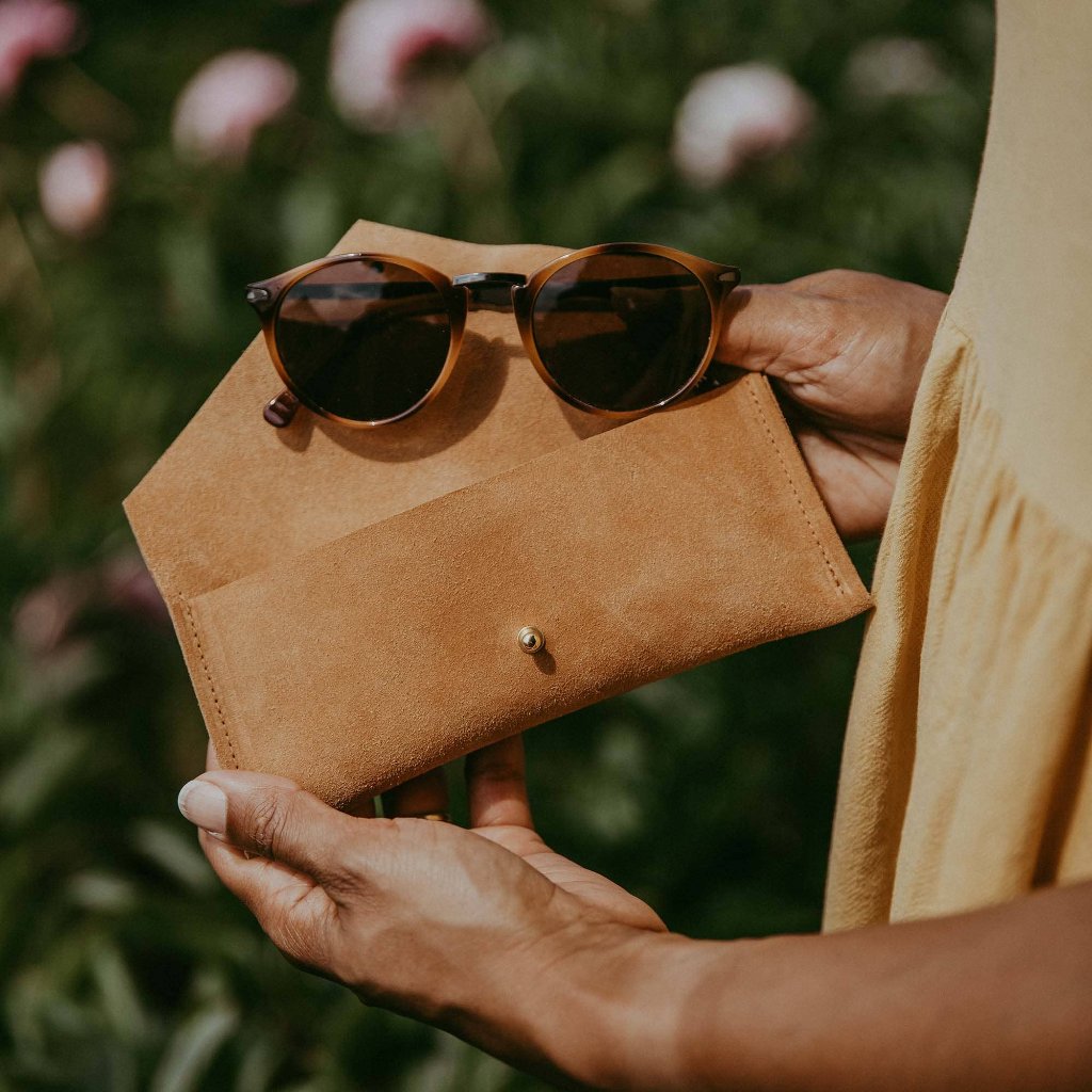 Suede Envelope Glasses Case