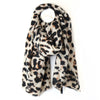 Beige Mix Animal Print Soft Scarf