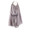 Metallic Speckle Print Scarf Grey