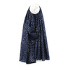 Metallic Speckle Print Scarf Navy