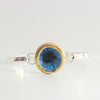 Round Blue Reef Silver-Plated Bangle - Habulous