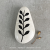 Pebble White Stem With Leaves