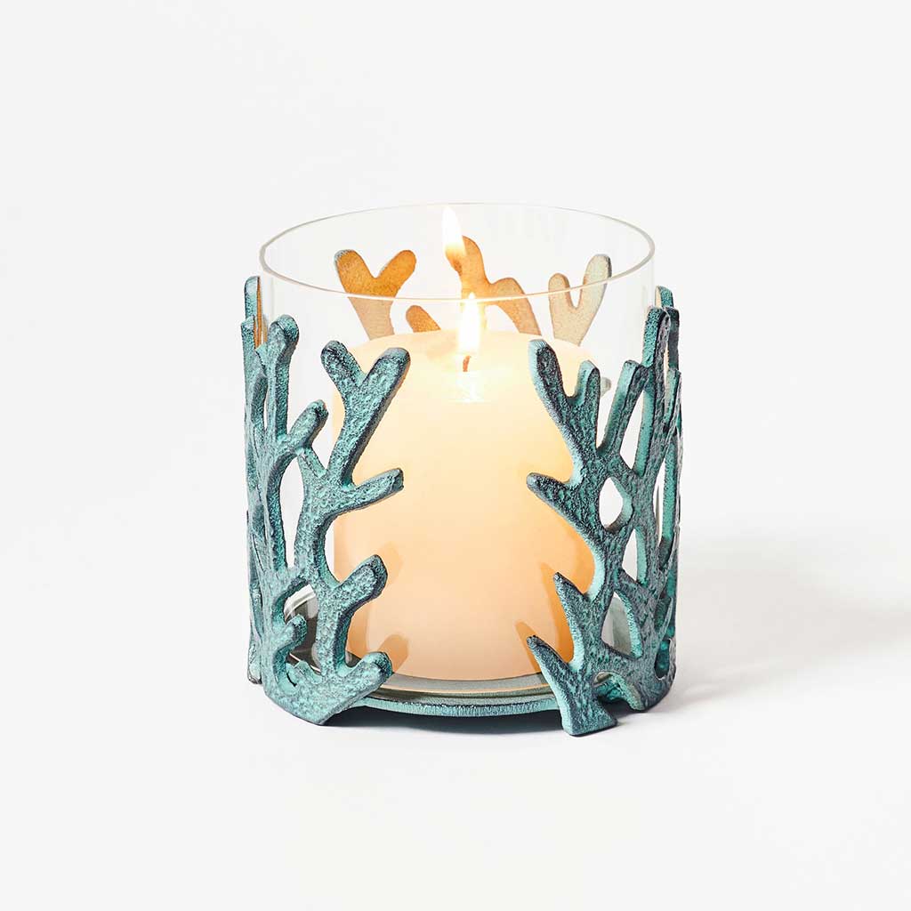 Coral Reef Glass Votive