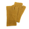 Mustard 52% Recycled Yarn Mini Cable Knit Wristwarmers