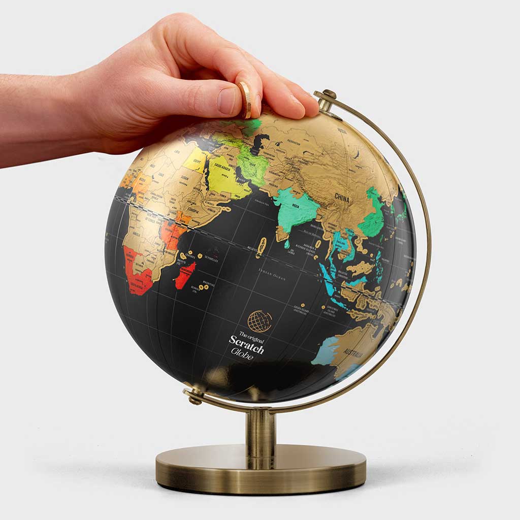 14cm Scratch Globe