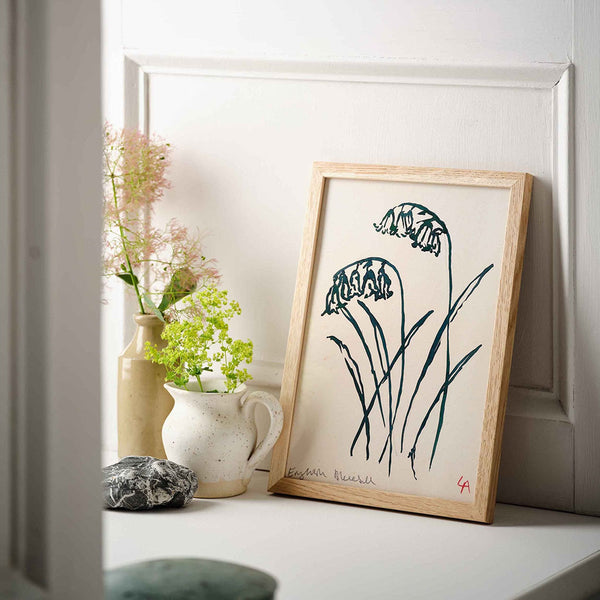 Bluebell Art Print Unframed