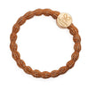 Metallic Gold Circle Amber Elastic Bangle Band