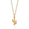 Cactus Necklace 18K Gold Plated Sterling Silver