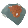 Highland Cow Dribble Bib