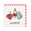 Lets Parttea Greeting Card