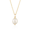 Hannah Martin Baroque Pearl Necklace With Slider Clasp