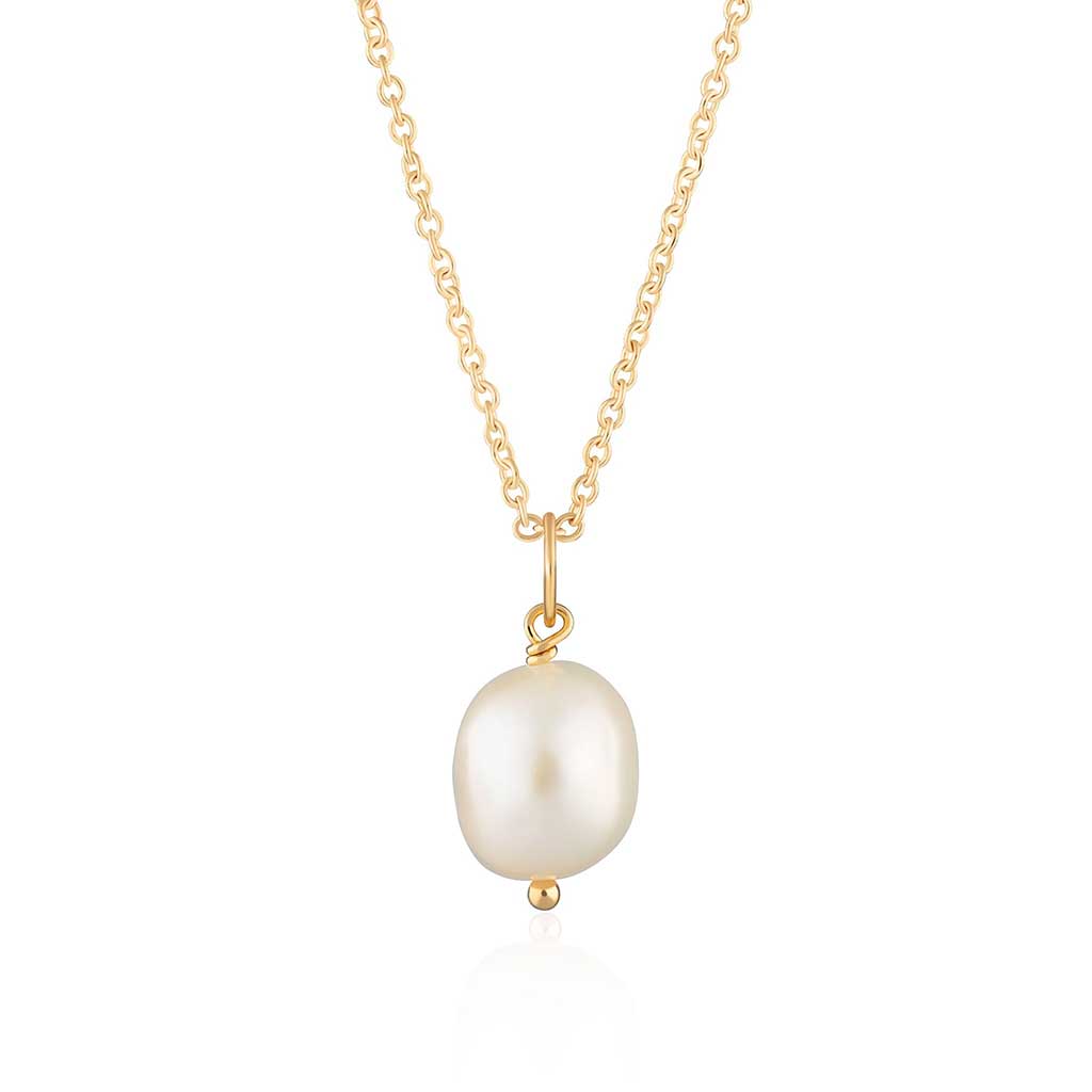 Hannah Martin Baroque Pearl Necklace With Slider Clasp