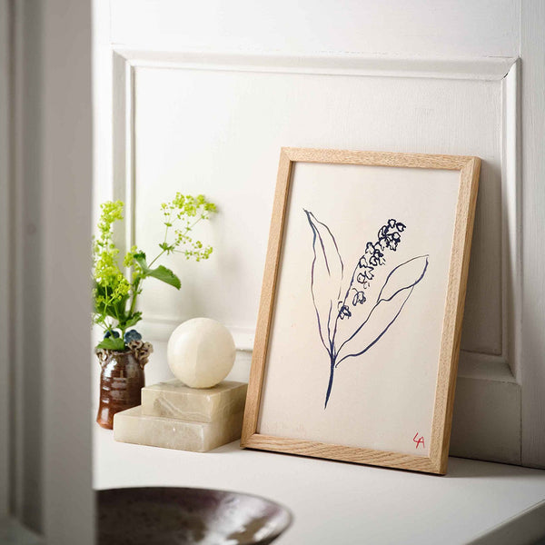 Lily of the Valley Art Print Unframed