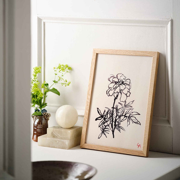 Marigold Art Print Unframed