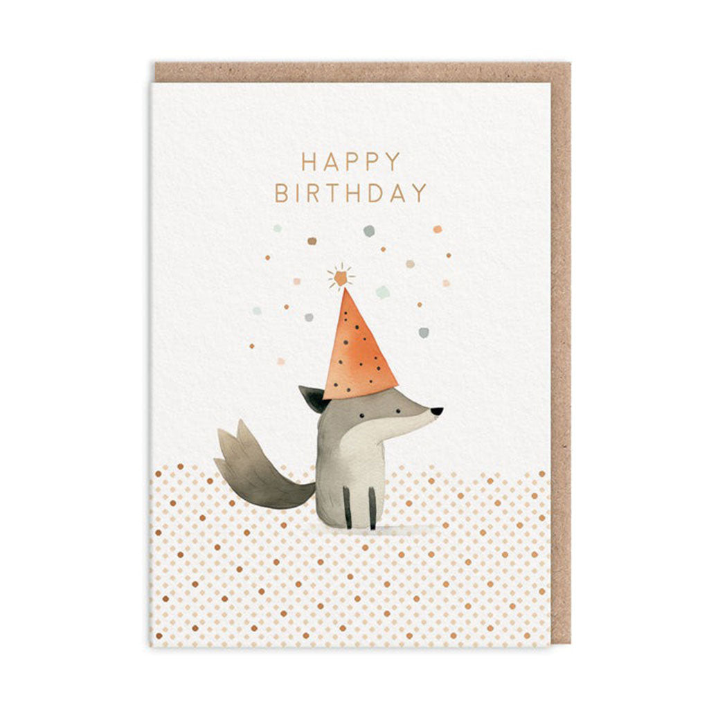 Fox Birthday Card