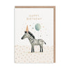 Zebra Birthday Card