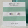 Lilac Enamel Studs