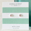 Pastel Pink Enamel Studs