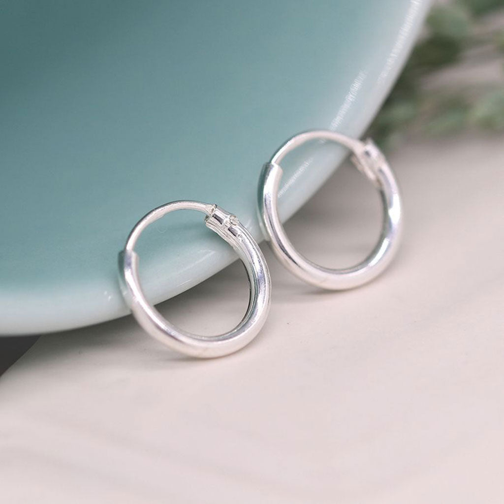 Tiny Silver Creole Hoops