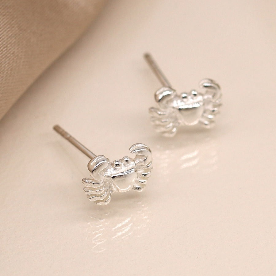 Sterling Silver Crab Studs