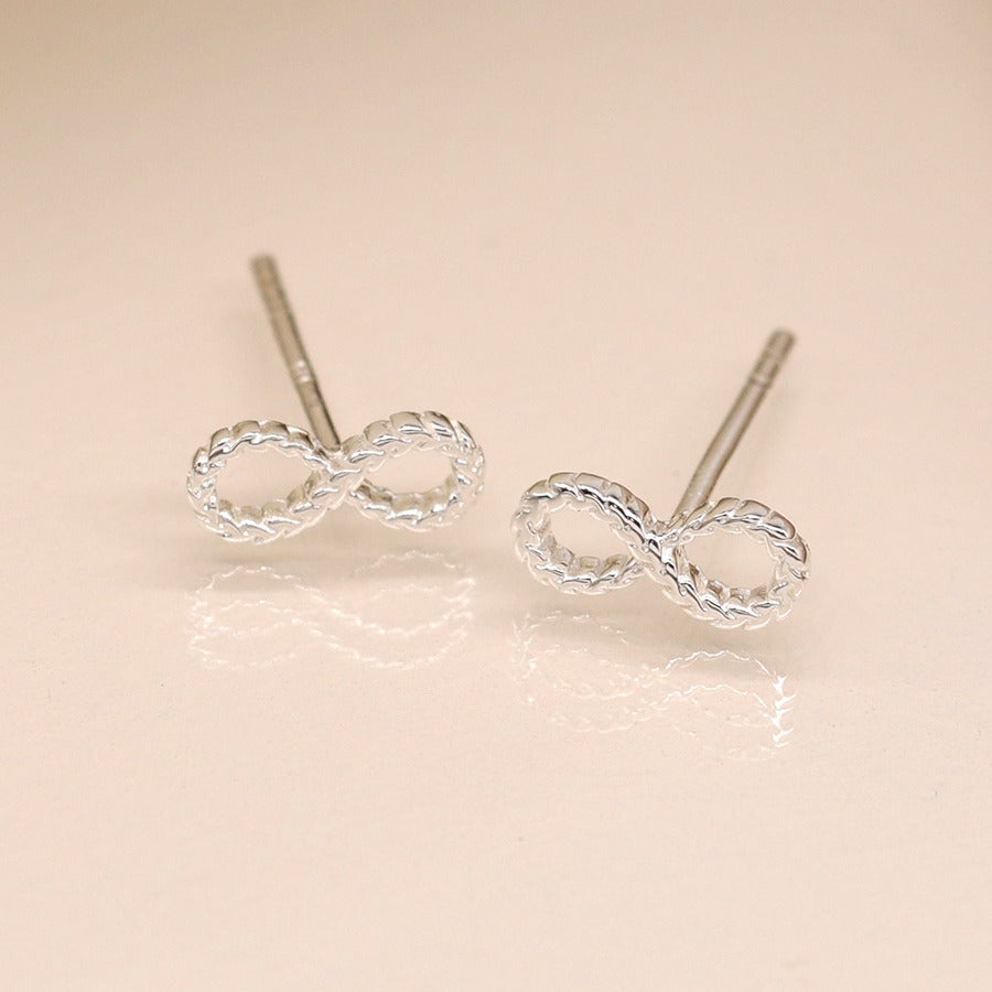 Sterling Silver Infinity Studs