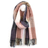 Taupe & Pink Geo Tile Weave Scarf