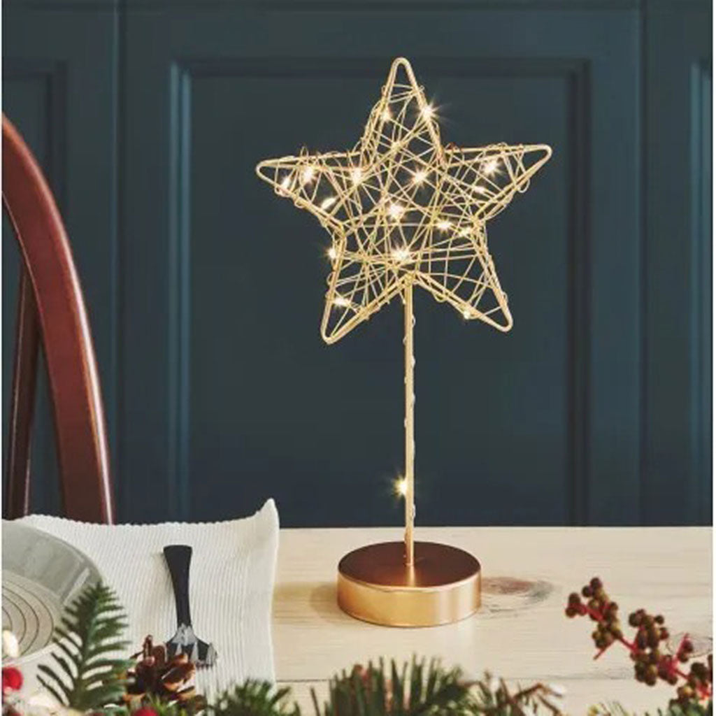 Table Wire Star Gold