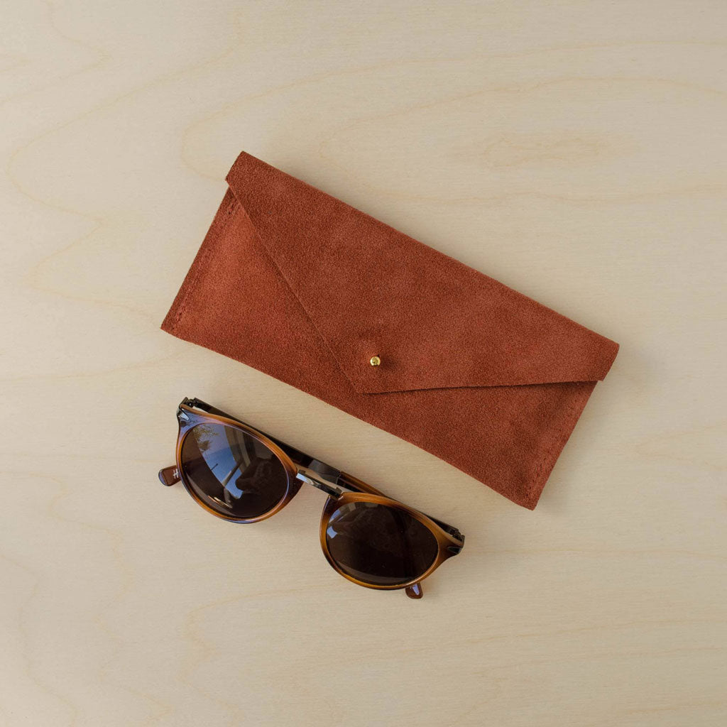 Suede Envelope Glasses Case