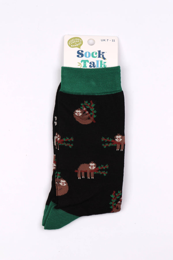 Men's Snoozing Sloth Bamboo Socks