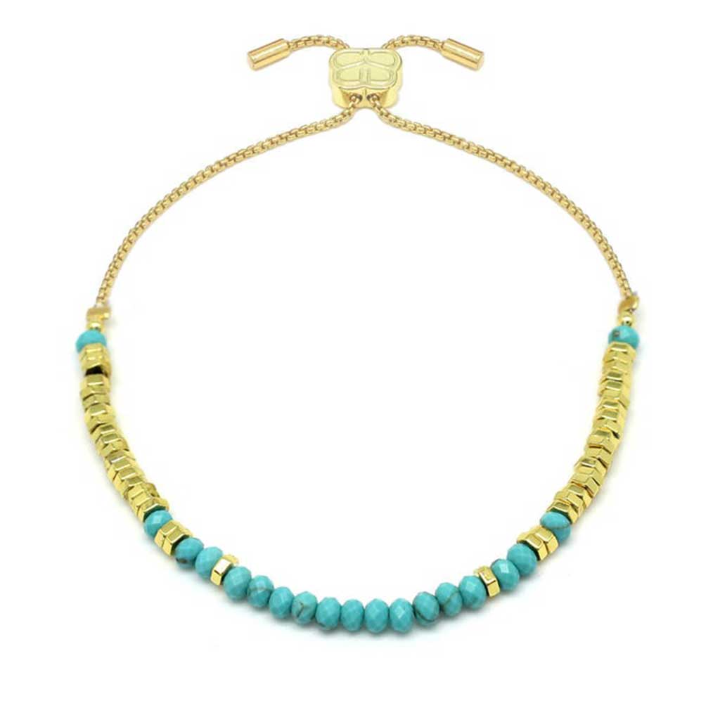 Tersina Turquoise & Gold Bracelet