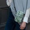 Oil Cloth Printed Mini Crossbody Green