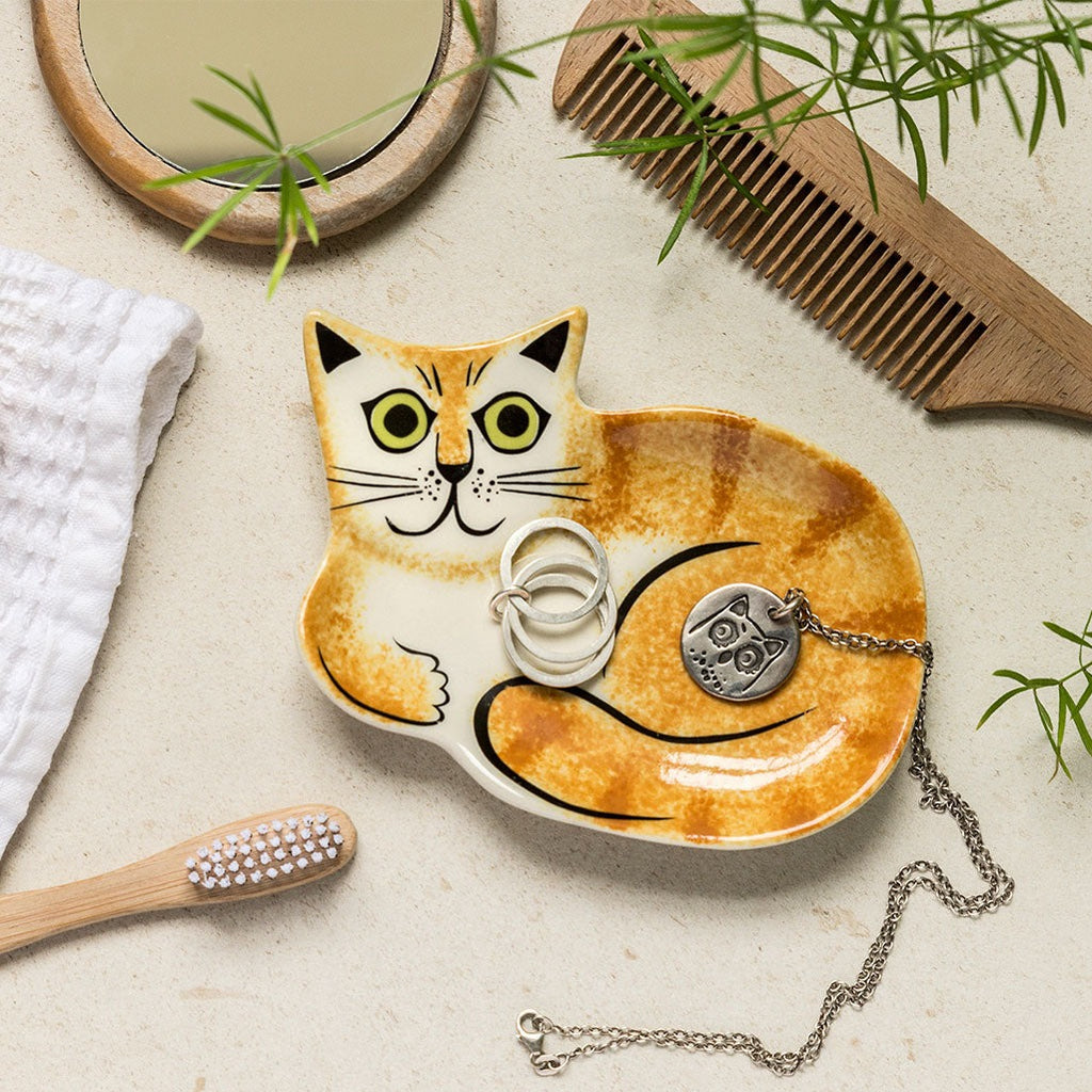 Trinket Dish Cat Ginger