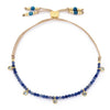 Holly Blue Adventurine Bracelet Gold