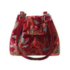 Eden Velvet Ava Bag Red Botanical Velvet