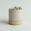 Match Striker Pot with Matches in Off-White Stone Series By Habulous Ceramics