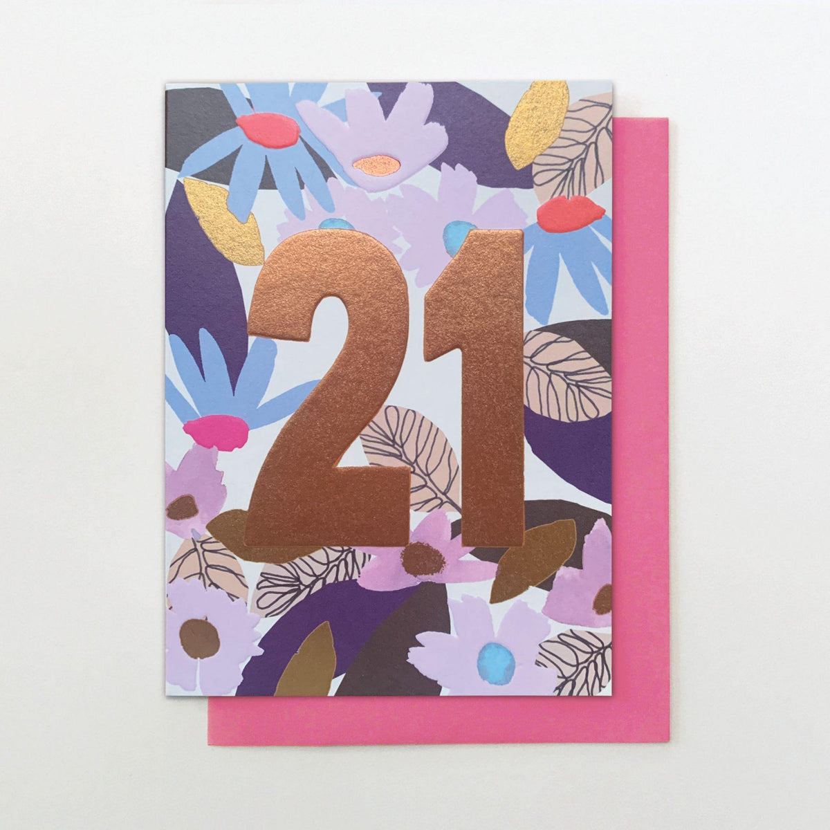 21st Birthday Flowers Card – Insideout