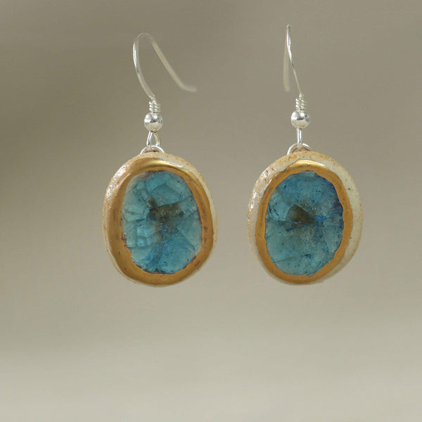 Blue Reef Oval Drop Earrings - Insideout