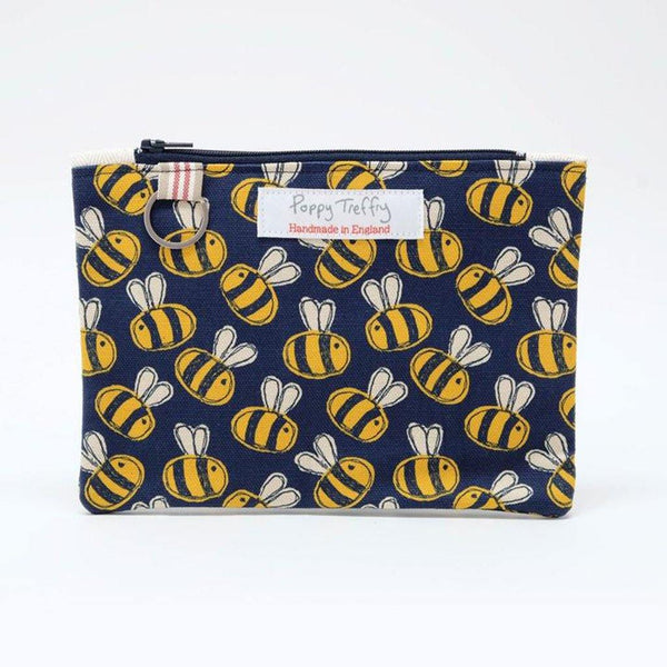 Busy Bee Flat Purse With Keyring - Insideout