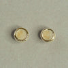 Crystal and Gold Sterling Silver Studs - Insideout